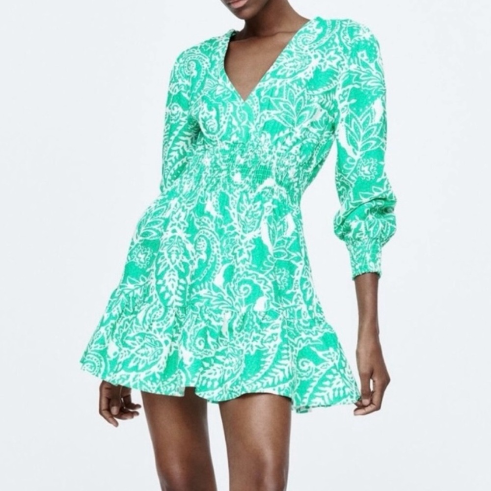 Gorgeous Zara linen Dress XS.
